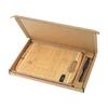 Bamboo Sharpen-It™ Cutting Board with Knife Gift Box Set