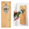 Bamboo Wall Mounted Bottle Opener