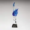 Custom Crystal Flame Award with Logo, Beacon Design