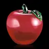 Custom Red/Green Crystal Apple Award with Colorfill - PPI Promotional Products