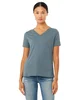 Bella + Canvas Ladies' Relaxed Heather CVC Jersey V-Neck T-Shirt