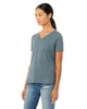 Bella + Canvas Ladies' Relaxed Heather CVC Jersey V-Neck T-Shirt