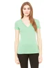 Bella + Canvas Ladies' Triblend Short-Sleeve Deep V-Neck T-Shirt