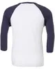 Bella + Canvas Unisex Three-Quarter Sleeve Baseball T-Shirt