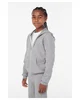 Bella + Canvas Youth Sponge Fleece Full-Zip Hooded Sweatshirt