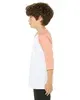 Bella + Canvas Youth Three-Quarter Sleeve Baseball T-Shirt