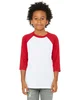 Bella + Canvas Youth Three-Quarter Sleeve Baseball T-Shirt