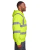 Berne Men's Berne Hi-Vis Class 3 Lined Hooded Sweatshirt