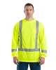 Berne Men's Hi-Vis Class 3 Performance Long Sleeve Pocket T-Shirt