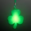 Big Light Up Shamrock Necklace for St. Paddy's Day