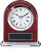 Piano Finish Rosewood Clock with Engraving Plate