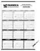 Black & White Time Management Span-A-Year Laminated w/Marker