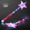 Blinky Super Star Wands, Opaque Pink Handle