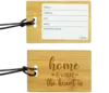 Custom Bamboo Luggage Tag