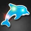 Blue Dolphin LED Light-Up Pin