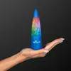 Blue LED Glitter Lamp
