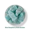 Blue Raspberry Gummie Soda Bottles in a Jar