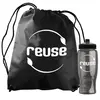 Custom Branded Bottle in Non-woven Drawstring Backpack Kit