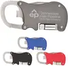 Custom Multi-Tool Carabiner with Bottle Opener, Knife & Flashlight