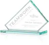 Jade Glass Custom Bracknell Award - Exquisite Corporate Recognition 7.5" to 12"