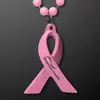 Breast Cancer Awareness Pink Ribbon Beads (No Light)