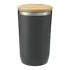 Custom Branded Copper Vacuum Tumbler with Bamboo Lid - 14oz