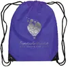 Drawstring Backpack - 210D Polyester (Metallic Imprint)