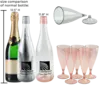 Custom Bubbly Reusable Champagne Flutes Set