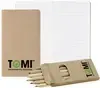 Budget Mini Notebook & 6 Color Pencil Set