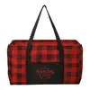 Personalized Buffalo Plaid Utility Tote