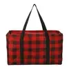 Personalized Buffalo Plaid Utility Tote