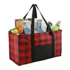 Personalized Buffalo Plaid Utility Tote