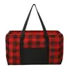 Personalized Buffalo Plaid Utility Tote