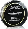 Custom Acrylic Gold Accent Awards - Multiple Sizes