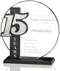 Custom Starfire Years of Service Awards with Logo for Employee Recognition - Set of 5