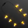 Candy Corn Lights Halloween Necklace