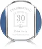 Carbone Clear Crystal and Metal Geometric Award