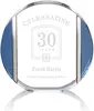 Carbone Clear Crystal and Metal Geometric Award