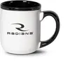 16oz Custom White-Black Ceramic Coffee Mug 