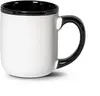 16oz Custom White-Black Ceramic Coffee Mug 