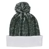 Casey Cable Knit Pom Beanie With Cuff