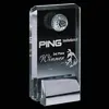 Personalized Golf Award with 3D Crystal Golf Ball Base