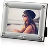 Fleur-de-Lis Imprinted Metal Photo Frame