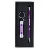 Chico/Chroma- Laser Engraved Metal Pen & Flashlight Gift Set
