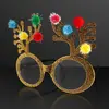 Christmas Reindeer Antler Novelty Glasses (NON-Light Up)