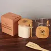 Chun Glass & Bamboo Storage Container