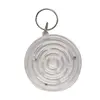 Circular Maze Puzzle Keychain - Transparent