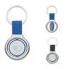 Circular Metal Spinner Key Tag