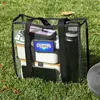 Clear Stadium Approved Tote Bags W/ Black Nylon Trim