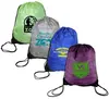 Custom Logo Polyester Drawstring Backpack